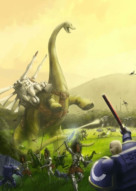 Eldar Exodite - Warhammer 40K Eldar Exodite, Eldar Art, Warhammer 40k Rpg, Warhammer Eldar, 40k Eldar, Warhammer 40k Memes, Dinosaur Photo, Dark Eldar, 40k Art