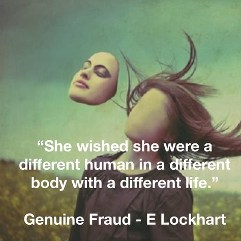 Genuine Fraud - E Lockhart Genuine Fraud Book, Genuine Fraud, E Lockhart, The Winners Curse, We Were Liars, Reading Book, Book Quotes, Books To Read, Photo Wall