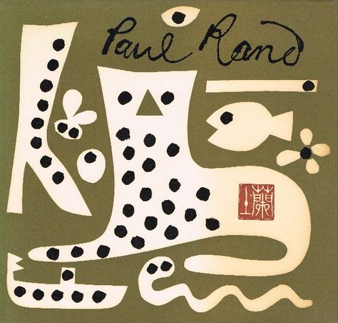 Paul Rand, monograph cover, 1953. He manipulated visual form (through shape, color, space, line, and value) and skillfullly analyzed communications content, reducing it to a symbolic essence without turning it sterile or dull, making him widely influential while still in his twenties. 3d Book Cover, 3d Book, David Carson, Paula Scher, Vintage Book Cover, Milton Glaser, Graphic Design Collection, Paul Rand, Best Book Covers