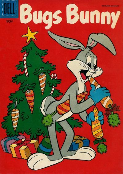 GCD :: Cover :: Bugs Bunny #46 Dell Comic, Christmas Comics, Party Cartoon, Looney Tunes Cartoons, Cute Christmas Wallpaper, Classic Cartoon Characters, God Jul, Vintage Comic Books, Holiday Pictures