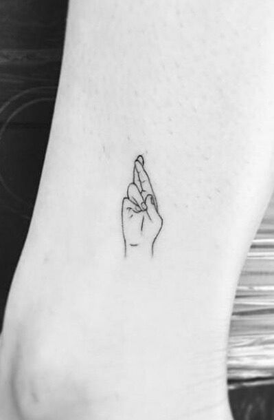 Cross Fingers Tattoo, Finger Crossed Tattoo, Thumbs Up Tattoo, Crossed Fingers Tattoo, Tattoos Heaven, 1970 Tattoo, Fingers Crossed Tattoo, Cross Finger Tattoo, Tattoo Fingers