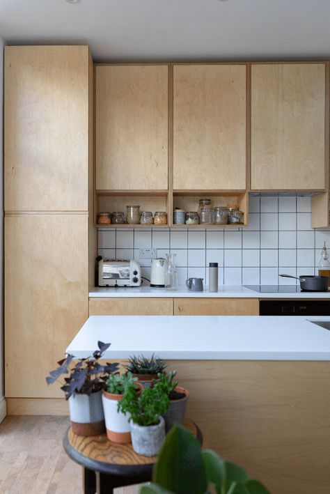 Plywood Kitchens, Scandi Kitchen, Plywood Kitchen, Plywood Interior, Victorian Kitchen, Plywood Cabinets, Kitchen Installation, Cabinet Ideas, Plywood Furniture