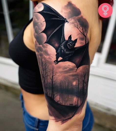 Halloween Shoulder Tattoo, Horror Tattoo Designs, Dark Forest Tattoo, Horror Tattoo Ideas, Beautiful Horror, Zombie Tattoos, Lantern Tattoo, Halloween Symbols, Christmas Tattoo