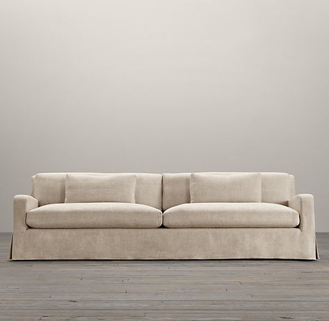 Belgian Slope Arm 2 Cushion Sofa at Restoration Hardware Living Room Furniture Inspiration, Profile Deep, Living Sofa, Bespoke Sofas, Cushion Sofa, Sofa Legs, Beige Sofa, Cover Sofa, Linen Sofa