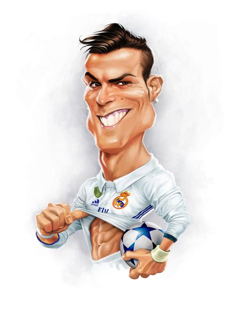 Cristiano Ronaldo by IsraLlona Ronaldo Pictures, Football Drawing, Ronaldo Juventus, Cristiano Ronaldo Wallpapers, Soccer Memes, Football Images, Cristiano Ronaldo 7, Funny Caricatures, Celebrity Caricatures