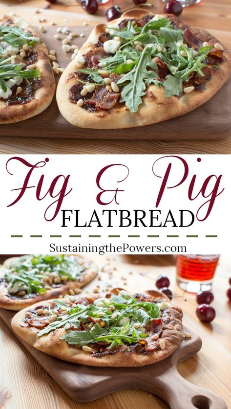 This bacon and fig butter flatbread looks amazing! I'm already drooling. Easy Fancy Dinner Recipes, Easy Fancy Dinner, Fig Flatbread, Fig Pizza, Fancy Picnic, Fig Butter, Easy Healthy Snack Ideas, Healthy Pizza Recipes, Fancy Appetizers