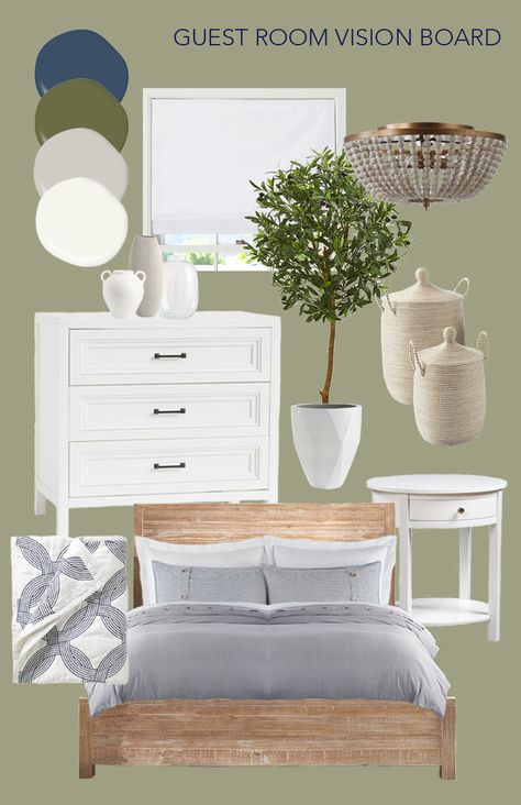 Green Guest Room Ideas, Green Room White Furniture, Master Bedrooms Decor Green And White, Green Bedroom White Furniture, White And Green Room Ideas, Green Blue White Bedroom, Green And Blue Guest Room, Sage Green And Blue Bedroom Ideas, Light Green Master Bedrooms Decor