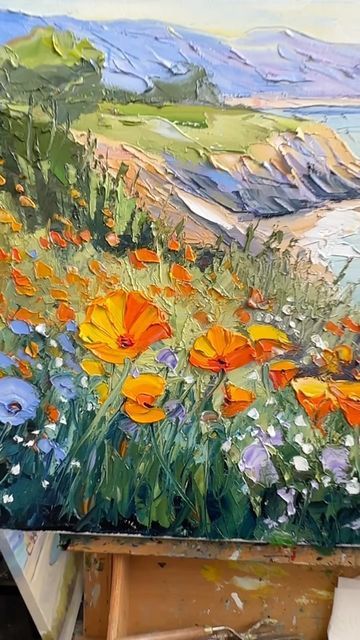 Art Oil Paintings, Palette Knife Art, Abstract Flower Art, Flower Painting Canvas, Flower Collection, Abstract Flower Painting, Knife Art, Textured Canvas Art, 수채화 그림