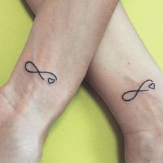 Infinity Tattoo Meaning, Niece Tattoo, Infinity Tattoo On Wrist, Model Tattoos, Infinity Symbol Tattoo, Infinity Tattoo Designs, Tattoo Heart, Couples Tattoo Designs, Infinity Tattoos