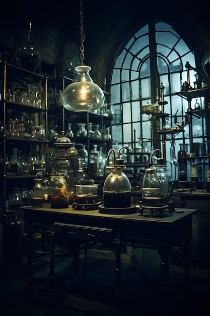 Victorian Laboratory, Horror Scene, Lighting Mood, Magic Aesthetic, Beatrix Potter, Free Photos, Graphic Resources, Lab, Stock Photos