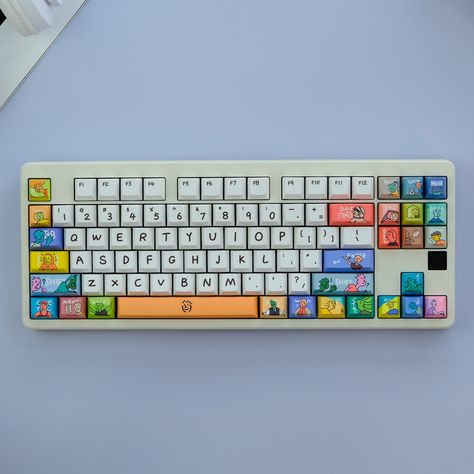 Custom Key Caps, Kawaii Keycaps, Keyboard Customization, Customized Keyboard, Keyboard Ideas, Cute Keycaps, Custom Keyboards, Keyboard Caps, Keyboard Custom