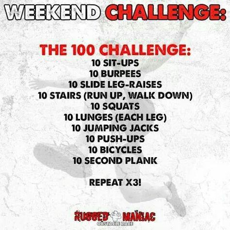 Spartan 100 challenge Spartan Training Plan, Spartan 300 Workout, 300 Workout Spartan, Spartan Race Training Workouts, Rugged Maniac, 100 Challenge, 5k Training, Fitness Routines, Leg Raises