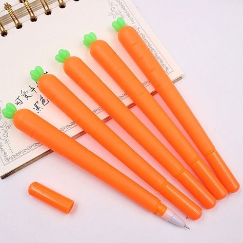 Carrot Water, Kids Pencil Case, Cute Stationary School Supplies, Cute School Stationary, Kawaii School Supplies, Fine Point Pens, School Tool, Cool School Supplies, Pen Organization