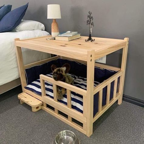 Coffee Table Dog Bed, Dog Room Decor, Katt Grejer, Dog House Diy, Pallet Furniture Bedroom, Dog Rooms, Dog Furniture, Diy Storage Furniture, Diy Furniture Couch