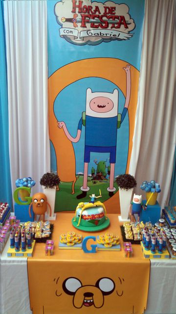 Adventure Time party!  See more party ideas at CatchMyParty.com!  #partyideas #adventuretime Adventure Time Party, Adventure Time Birthday Party, Adventure Time Cakes, Adventure Time Birthday, Adventure Time Parties, Festa Party, Cake Cupcakes, Boy Birthday Party, Boy Birthday Parties