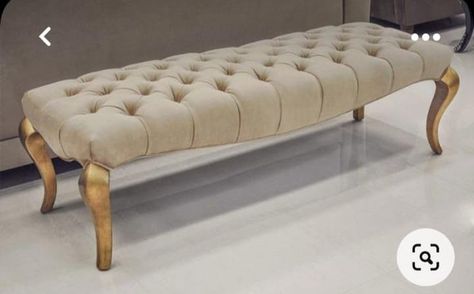 Luxury Ottoman, Bed Ottoman, Bedroom Ottoman, Tufted Furniture, Bed Ottoman Bench, Bench Design, Best Bedding Sets, Unique Sofas, Yellow Bedding