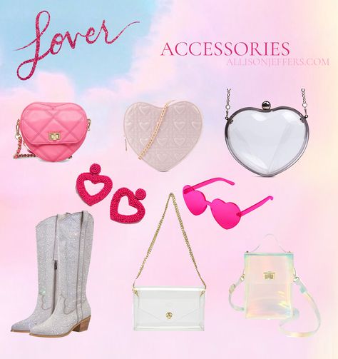 taylor-swift-eras-tour- LOVER accessories outfit-ideas copy 2 Taylor Swift Lover Era Accessories, Lover Accessories Taylor Swift, Taylor Swift Eras Tour Lover, Taylor Swift Concert Outfit Ideas, Taylor Swift Concert Outfit, Concert Ootd, Eras Tour Lover, Lover Reputation, Lover Accessories