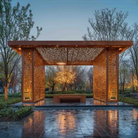 Pavilion Building Concepts Outdoor Pavillion Design, River Pavilion, Landscape Park, Architectural Lighting Design, Outdoor Pavilion, Architectural Lighting, Weekly Newsletter, Building Concept, Architecture Studio