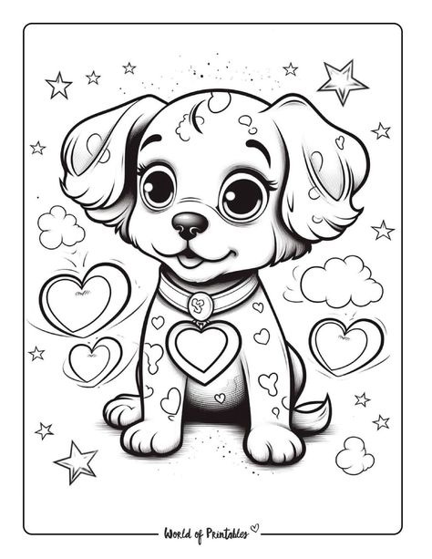 Dog Coloring Sheets Free Printable, Picture For Coloring For Kids, Puppy Coloring Pages Free Printable, Dog Colouring Pages, Dog Coloring Pages Free Printable, Cute Dog Coloring Pages, Coloring Dog, Print Coloring Pages, Girl Coloring Pages