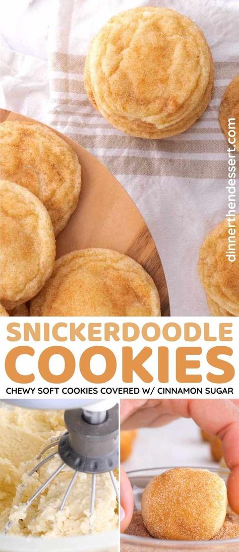 Easy Snickerdoodle Cookies, Doodle Cookies, Snickerdoodle Cookies Easy, Apple Crisps, Dessert Christmas, Dreamy Desserts, Dinner Then Dessert, Snickerdoodle Cookie, Desert Ideas