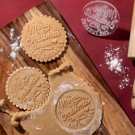 Stamped Cookie Recipe – Bake Bake Hooray Stamp Cookies Recipe, Christmas Cookie Decorations, Unique Holiday Treats, Personalized Christmas Cookies, Specs Design, Thanksgiving Party Decor, Crown Baby Shower, New Years Cookies, Cookie Decorations