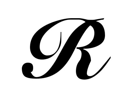 Letter R. Alphabet Letter R In Cursive, R Alphabet Design, R Design Letter, Letter R Calligraphy, R Lettering, Letter R Design, Calligraphy R, R Font, Letter R Tattoo