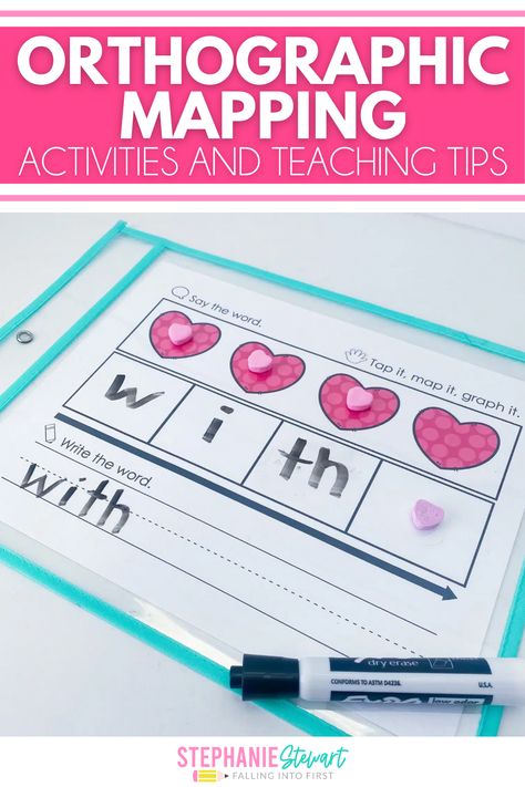 Are you working to incorporate the Science of Reading into your early elementary classroom? Orthographic mapping is an important part of phonics instruction! In this post, I answer the question you might be thinking: What is orthographic mapping? Plus, I share teaching tips and engaging resources that you can use for early literacy instruction in kindergarten and first grade. Click here to take a closer look at these orthographic mapping activities! Mapping Activities, Small Group Reading Instruction, Orthographic Mapping, Word Map, The Science Of Reading, Letters And Sounds, Small Group Reading, Word Patterns, Map Activities