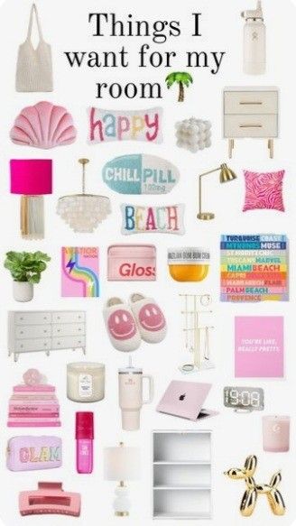 Room Wishlist, Preppy Bedroom Decor, Beach Room Decor, Preppy Bedroom, Beachy Room, Things I Want, Preppy Room Decor, Preppy Room, Cute Bedroom Decor