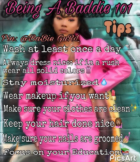 Baddie tips!!✨ Look Like A Baddie, Girl Advice, Glo Up, Baddie Tips, Mia 3, Glow Up Tips, Girl Tips, Baddie Quotes, Girl Life Hacks