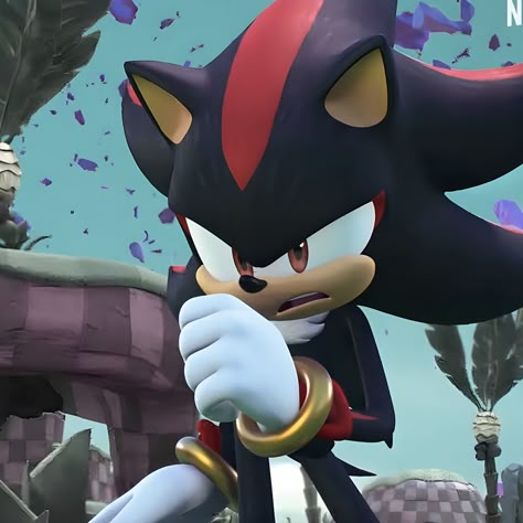 @mwahjerinn hes backkkk! Dark Tide, Shadow Sonic, Sonic Prime, Fox Boy, Sonic 3, Sonic Franchise, Shadow Art, Sonic And Shadow, Life Form