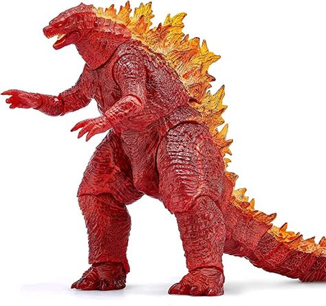 King of The Monsters Figure - Godzilla Toy Monster Series Burning Movie Action Size 12-inch Head-to-Tail Collectible Toy, red, 9.65x6.46x3.98 inches, Action Figures, Maquettes & Busts - Amazon Canada Burning Godzilla, Monster King, Movie Action, Godzilla, Action Figure, Action Figures, Red, Design