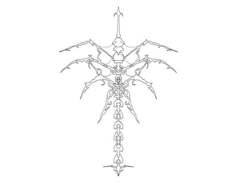 spine-tattoo, spine tattoo idea, neocybersigil, cybersigil, simple back tattoo Gothic Spinal Tattoo, Spine Tattoo Sketch, Y2k Spine Tattoo, Cybersigil Tattoo, Spine Drawing, Spine Tattoo Quotes, Tattoo Spine, Back Tattoo Women Spine, Spinal Tattoo