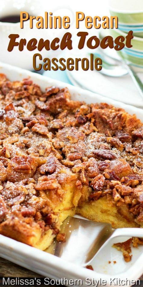 Pecan French Toast Casserole, Pecan French Toast, Thanksgiving Brunch, French Toast Casserole Overnight, Best French Toast, French Toast Casserole Recipes, Overnight French Toast, Sandwich Bar, Toast Casserole