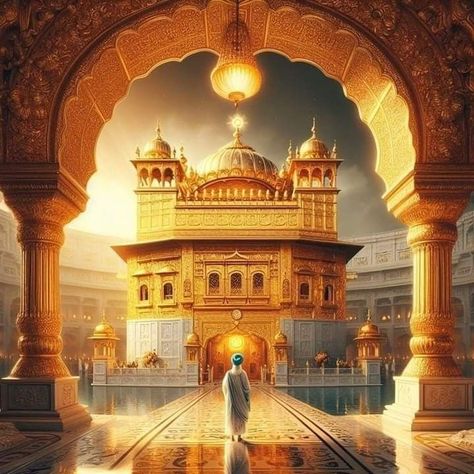 Darbar Sahib Golden Temple, Char Sahibzade, Char Sahibzade Pics, Guru Hargobind, Temple Wallpaper, Golden Temple Wallpaper, Temple Tattoo, Satnam Waheguru, Darbar Sahib