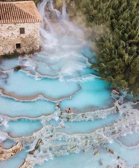 Tastemade Travel on Instagram: “Natural hot springs... in Italy!? Fantastico! ⠀ Tag someone who'd be in heaven here. @taylorosullivan⠀ ⠀” Couple Travel, Epic Journey, Travel Lover, Travel Goals, Travel Inspo, Dream Destinations, Hot Springs, Toscana, Italy Travel