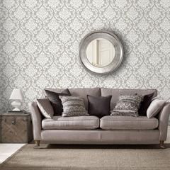 Mist Wallpaper, Graham Brown, Stone Wallpaper, Graham & Brown, Organic Style, Damask Wallpaper, Brown Wallpaper, Carbon Neutral, Modern Wallpaper