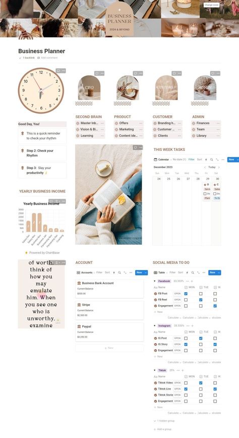 Free Digital Planner Templates Notion Freelancer Template, Notion Business Dashboard, Business Notion Template, Notion Tutorial, Notion Business, Business Dashboard, Notion Inspo, Notion Ideas, Template Notion