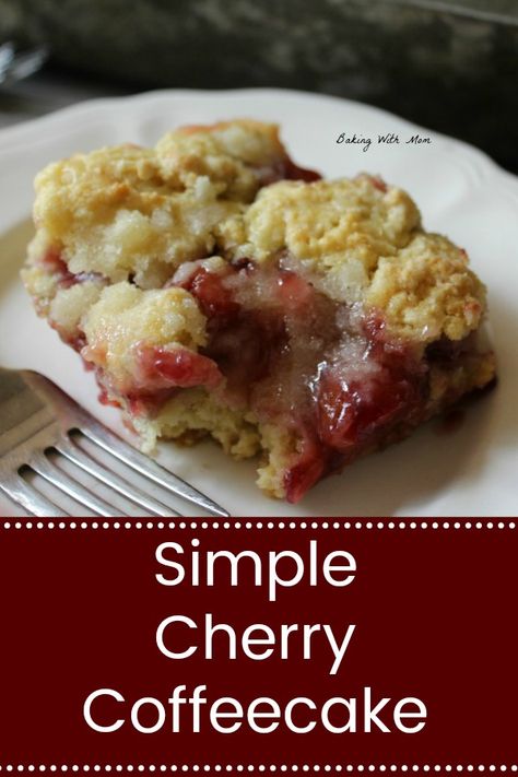 Cherry Coffee Cake, Breakfast Coffee Cake, Coffee Cake Recipes Easy, Cherry Desserts, Brunch Recipe, Cherry Recipes, Coffee Cake Recipes, Cherry Pie Filling, Streusel Topping