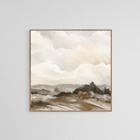 Abstract Landscape Art, Square Painting, Landscape Art Print, Neutral Art, Landscape Artwork, Abstract Art Landscape, Square Canvas, Colorful Landscape, Landscape Walls