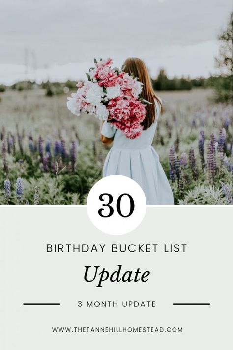 It's time for my first 30th Birthday Bucket List Update! I've been 30 for 3 months, and I can tell you it's already my favorite by far! Birthday Bucket List, Birthday Questions, 30th Birthday Ideas, Birthday Ideas For Women, 30th Birthday Ideas For Women, Christmas Light Show, Brendon Burchard, Mental Clutter, Welcome To The Group