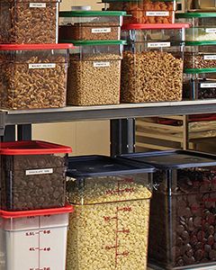 SquaresStacked Cambro blog Basic Needs, Round Storage, Food Storage Container, Food Safety, Pantry Organization, Storage Container, Types Of Food, House Designs, Food Storage Containers