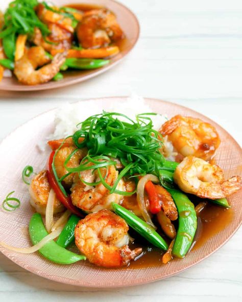 Shrimp Teriyaki Stir Fry Recipe Shrimp Teriyaki Stir Fry, Teriyaki Stir Fry Sauce, Shrimp Teriyaki, Stir Fry Shrimp Recipes, Teriyaki Stir Fry, Easy Stir Fry Recipes, Teriyaki Recipe, Shrimp Stir Fry, Spring Roll Recipe