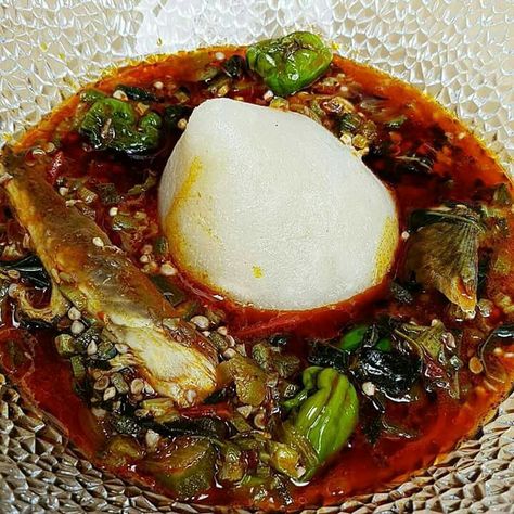 Banku with okro soup Okro Soup, Nigeria Food, Ghana Food, Ghanaian Food, West African Food, Nigerian Recipes, Africa Food, Nigerian Food, Chicken Slow Cooker Recipes