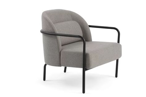 m.a.d. Furniture Circa Lounge Chair | Wayfair Grey Chair Bedroom, Grey Lounge Chair, Danish Modern Furniture, Leather Dining Room Chairs, Oak Bedroom, Ikea Chair, Office Furniture Design, Lounge Chair Design, Creative Furniture