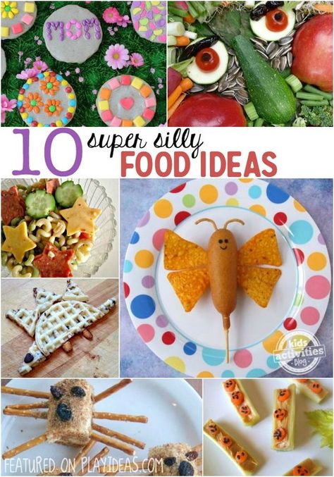 If you have a picky eater, These silly food ideas are a great way to allow your kids to play with their food! Halloween Food Ideas For Kids, Food Ideas For Kids, Kids Halloween Food, Halloween Food Ideas, Ideas For Fun, Enjoy Your Meal, Kids Healthy, Play Ideas, Fun Dinners