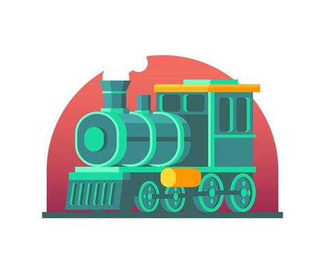 Locomotive Illustration, Vector Art, Vector Free, Vector Illustration, Royalty Free, Clip Art, Quick Saves, Design, Art