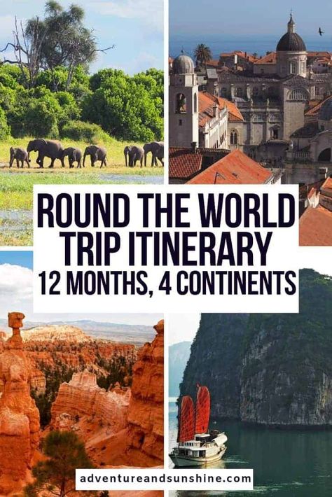 Make your family gap year dreams a reality and start planning your round the world trip itinerary. We share our 12 month world trip itinerary month by month to help you build your gap year bucket list. Long term travel with kids | World destinations | world travel |  around the world travel | Gap Year Ideas Gap Year Ideas, Year Bucket List, Gap Year Travel, Round The World Trip, World Trip, Long Term Travel, Family Travel Destinations, Trip Itinerary, Gap Year