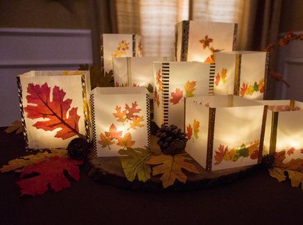 Rustic DIY Autumn Leaf Lanterns by Paige Hemmis! Tune in to Home & Family weekdays at 10a/9c on Hallmark Channel! Home And Family Crafts, Leaf Lantern, Fall Lanterns, Paper Leaf, Paper Lanterns Diy, Lantern Craft, Fun Fall Activities, Diy Lanterns, Family Diy