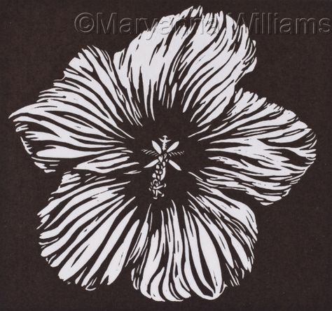 Contemporary Printmaking - "Black and White Hibiscus Linocut ... Linoleum Prints, Linocut Artists, Contemporary Printmaking, Flowers Hibiscus, Linoleum Print, Lino Art, White Hibiscus, Geometric Wall Art, Hibiscus Flower