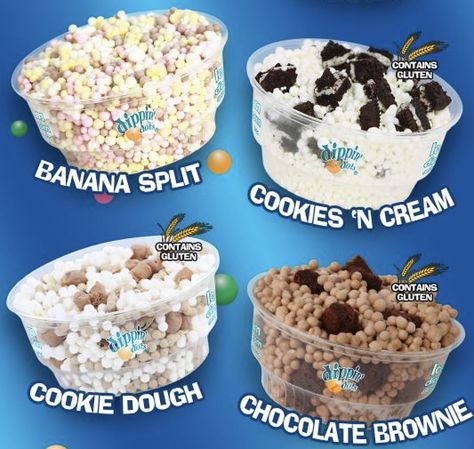 Dippin Dots Ice Cream, Food Rescue, Dippin Dots, Junk Food Snacks, Cookies N Cream Cookies, Character Sketches, Banana Split, Ice Creams, Luxury Makeup